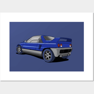 Mazda Autozam AZ-1 Kei Sports Car Posters and Art